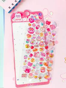 POKOJA LAND New 3D Embossed Stickers, Fresh & Cute Dopamine Fruit Pattern Cartoon Adorable Stickers - Multicolor - View 14