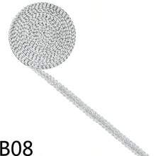 5码金属蕾丝花边丝带，弧形蕾丝面料，缝纫，编织，蕾丝丝带，婚礼工艺DIY服装配饰 - 彩色 - 查看 33