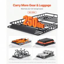 Car Luggage Rack - 64 x 39 inç - Görünüm 2