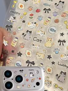 1片INS创意DIY镜头保护膜钢化玻璃贴膜，兼容 11 Pro Max/12 Pro Max/13 Pro Max/14 Pro Max/15 Pro Max/16 Pro Max/17 Pro Max手机镜头膜 - 彩色 - 查看 7