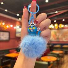 Mattel K-Pop 女巫组合毛球钥匙扣吊坠，背包挂饰，汽车钥匙链，可爱钥匙圈，卡通情侣包包挂饰，冬季 - 彩色 - 查看 15