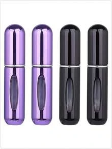 5 件/4 件/3 件/2 件/1 件 5ml 可再填充香水瓶、便携式可再填充香水雾化器瓶、可再填充香水旅行喷雾瓶、迷你便携式空液体容器、旅行必需品、海滩旅行收纳袋、适用于香水、女士香水，适合度假、露营、度假、返校