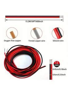 12/14/16/18/20/22/24AWG Silicone Wire 2-Core Parallel Cable, Silicone Wire Low Voltage Line, Indoor Audio Speaker Cable, Speaker Cable, Stereo For Car Or Home Theater - Multicolor - View 4