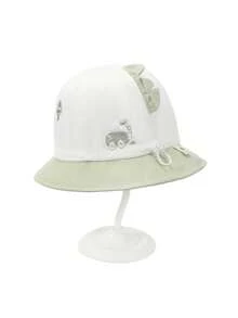 TUTUYA Baby Bucket Hat, Infant Sun Hat, All Season Kids Sun Protection Hat, Cartoon Cute Small Cap, Suitable For Daily/Outdoor/Play, Adjustable Drawstring - 1PC - View 9