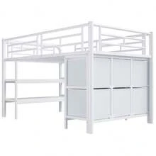 Bed Frames - 白色 + 金屬 + 90厘米*200厘米 - 查看 10