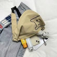 旅行大师运动时尚小众轻便单肩骑行斜挎包，多功能大容量斜挎胸包，化妆间装饰 - 彩色 - 查看 6