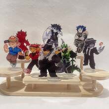 1 Stück 10cm Acryl Ständer Q-Stil Spielfigur Tischdekoration Geschenk, Schutzfolie auf Vorder- und Rückseite - Verschiedenfarbig - Übersicht 3