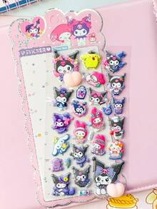 厚实柔软可爱捏捏乐减压贴纸，儿童卡通装饰贴纸礼品。家居装饰、派对装饰、生日礼物、各种节日礼物，时尚百搭。DIY用品。送给朋友或伴侣的礼物。适合毕业典礼、开业典礼等场合。 - 彩色 - 查看 4