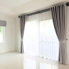 Double Rod Curtain Rods, 36-72 Inches(3-6ft) Adjustable Length, Black Double Curtain Rods With Round Finials, 1" And 3/4" Diameter, Double Window Drapery Rod For Sheer And Blackout Curtains - Black - View 9