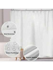Rèm tắm hình bướm Feelyou kích thước 72 x 72 inch, Rèm tắm hình bướm lấp lánh dành cho phòng tắm nam và nữ, Bộ rèm tắm nhiều màu sắc cho phòng tắm, Nhiều mẫu UDF7 - A - Xem 5