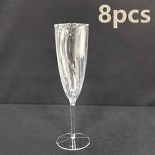 150ml Champagne Flute, 5oz Unbreakable Stemmed Champagne Glasses, Reusable Champagne Toasting Flutes, Clear Plastic Martini Glasses - Perfect For Cocktails, Champagne And Desserts - Reusable, Mousse Cups - Transparent - View 14