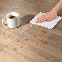 zxCEILL Tte de Plastico de PVC Tranrente para Silla de Oficina o Pisos de Madera 120 x 90  Rectangular Tranrente Alforilla de Silla de Oficinasilla de oficina - Rectángulo - Ver 4