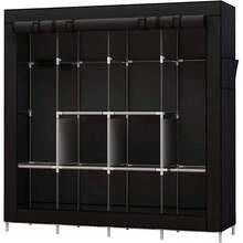 LÈRFM [MXBTG+]170*170 Assembled Closet Wardrobe Rack Bedroom Storage - 棕色 - 查看 7
