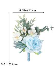 2 chiếc vòng hoa sen xanh đeo tay và cài áo chú rể, vòng hoa hoa giả đeo tay, vòng hoa đeo tay dự tiệc, phụ kiện cài áo chú rể cho nam giới, trang trí dạ hội. - Nhiều màu - Xem 4