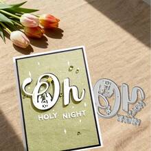 Creative Prayer Dies, DIY Scrapbooking Album And Embossing Stencil, Greeting Card Making Tool, Card Paper Cutting Crafts ,Gift Card Making Template Die Cuts. - Silver - View 8