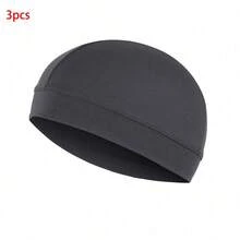 2pcs Unisex Cotton Skull Cap, Lightweight Breathable Sleeping Hat With Helmet Lining