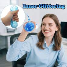 1PC Fidget Toys Stress Cube, Cube Squishies Anxiety Stress Relief, Ice Squishy Stress Cube-Drop Malt Sugar Balls, Fidgets For Classroom Prize Toys,Drop Malt Sugar Balls Relieve Stress, Fidget Silicone Sensory Toys For Autism/ADHD, Sensory Squishies Stress Relief Toys For Gifts - 紫色 - 查看 8