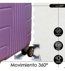 Nueva, Maleta Viaje en Cabina, Evita Filas, Ahorra tiempo, Maleta, Viajes Vacaciones,  Ligereza, Diseño Moderno, Equilibrio, Perfecto, Full Color,  Ideal, Equipaje Gratis, Suave,  Reforzada, Alta Resistencia, Comodidad, Tonos llamativos, Juvenil, Movilidad, Varios Colores, , Tamaño Estándar, Silencioso, Adaptable, Avion, Azul, Rosa, Negro, Plateado, Lila, Menta, Colores, Kit, Importante, Profesional, Perfecta - Lila Púrpura - Ver 8
