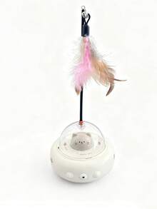 New Rechargeable Electric Cat Teaser Wand With Feather, Smart Sensor Pet Feather Toy For Kitten Chase And Play - Multicolor - View 12