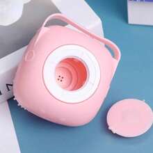 Soft Silicone Pet Bath Brush With Shampoo Dispenser, Ergonomic Easy-To-Clean Massage Shower Brush, Grooming Essentials For Short & Long-Haired Dogs, Cats, Puppies & Kittens - Baby Pink - View 10