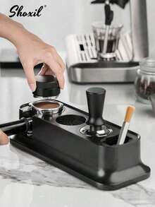 shoxil 1 pieza Estación de prensado de espresso, Base para soporte de prensador de café, Soporte de alfombrilla para prensar espresso - Estación de apisonado de espresso - Ver 10