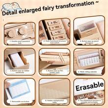 1pc Multifunctional Double-Sided Capybara Pattern Pencil Case - Includes Pencil Sharpener, Planner, Multiplication Table, Mini Whiteboard And Drawer-Style School Supply Storage, Cute Animal Theme - Single Piece - View 8