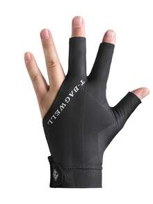 1只专业斯诺克台球手套，三指设计，透气丝滑面料，防滑，左右手通用 - 彩色 - 查看 16