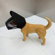 The New Dog Face Mask Protects Against Eating And Biting. The Dog Head Cap Is Made Of Breathable Mesh Material And Has An Adjustable Buckle Design, Suitable For Medium And Small Dogs - Multicolor - View 11