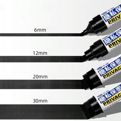 1pc Wide-Tip Correction Pen Suitable For Courier Label Thermal Paper, Quick-Drying Correction Fluid, Ideal For Covering Personal Information And Delivery Address