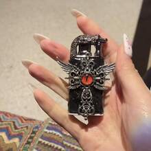 A Internet Celebrity's Same-Style Crocodile Head Inflatable Handmade Lighter, A High-End, Sophisticated, Windproof, Creative, Unique And Durable Gift For Boyfriends. YSB4 - 873 Mắt Quỷ Đen - Xem 5