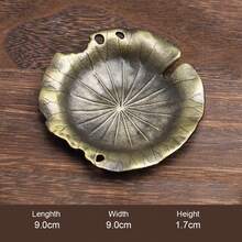 1pc Brass Cup Mat, Suitable For Gongfu Tea Ceremony, Tea Cup Holder, Heat-Resistant Metal Tea Set Accessory - Multicolor - View 38