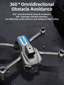 Drone C18S, Evitación inteligente de obstáculos, Motor sin escobillas, Fotografía aérea HD, Quadcopter, Plegable, Aeronave de control remoto, Color de accesorio aleatorio - Multicolor - Ver 4