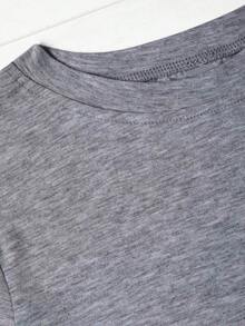 Plus Size - Rock Tradition, Journey 'Don't Stop Believin' 1981 Printed T-Shirt, Women's Short Sleeve Round Neck Casual Top, Suitable For Spring And Summer - 1XL-5XL - 深灰色 - 查看 3