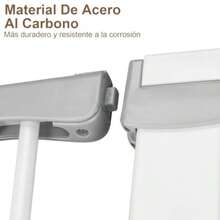 CYBeaoWink Puerta de  para Bebés 49 in Puerta para Perro y Mascotas con Cierre Automático y Fijación a Presión Kit de Extensión de 2.7"/5.5"/8.2" Incluido para Escaleras Puertas - Blanco - Ver 6