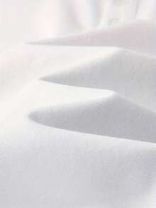 Camisa de Manga Curta com Gola Henley de Cor Sólida Clássica GRDR para Homens, Item Essencial Casual, Peça Indispensável para o Guarda-Roupa de Verão - Branco - Visão 4