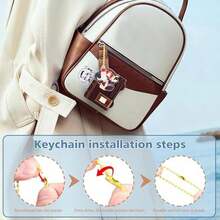 UTIEHD Honkai Star Rail Acrylic Backpack Charm Keychains, Pop-Up Character Design, Ideal For Fans And Collectors - Feixiao - View 5