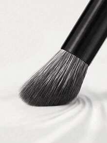 2pcs Contour Nose Shadow Brush Angled Eye Nose Contour Eyeshadow Cosmetic Makeup Mixing Concealer Brush Tool - Black - View 3