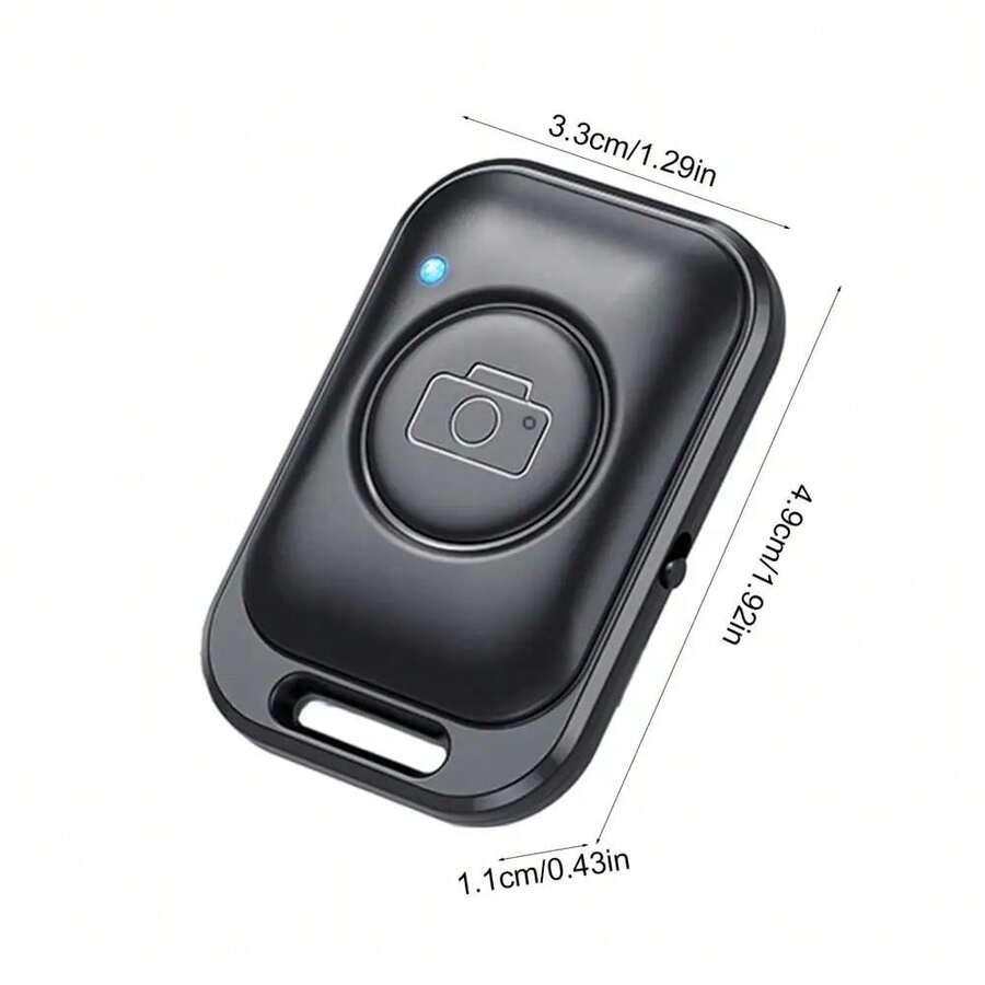 Bluetooths teléfono cámara remota Mini Smartphone Selfie Clicker obturador controlador inalámbrico foto botón control remoto universal - Como se muestra - Ver 1