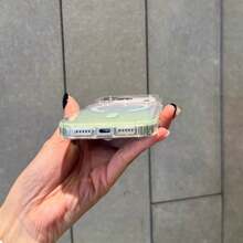 Rainbow Gradient Glitter Magnetic Phone Case, Transparent Protective Case With Shiny Powder, Minimalist & Fashionable Phone Case Compatible With IPhone 17 Pro Max/16/15/14/13/11 Series - Multicolor - View 8