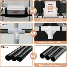 LÈRFM [MXBTG+]170*170 Assembled Closet Wardrobe Rack Bedroom Storage - 棕色 - 查看 4