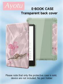 Ayotu 1pc Turtle & Hibiscus Flower Tablet Sleeve & Kindle EBook Cover, Compatible With IPad 10th Gen, IPad 11/Air 4/Air 7, 9.7", Galaxy Tab A9 Plus, Kindle (11th Gen-2024), Kindle Paperwhite 12th Gen 2024, Stylish & Minimalist Pattern, Great Holiday Gift - Multicolor - View 8