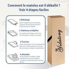 Mattress 140x200 Cm - 26 Cm - Hybrid - Pocket Springs + Memory Foam - Medium-Firm Support - Ultra Breathable - 7 Zones - 香檳色 - 查看 8