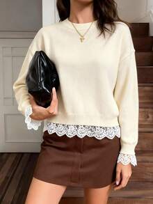 2024 Summer New Arrival Women's Floral Puff Sleeve Midi Dress, Casual - Milky White - View 5