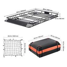 Car Luggage Rack - 64 x 39 inç - Görünüm 10