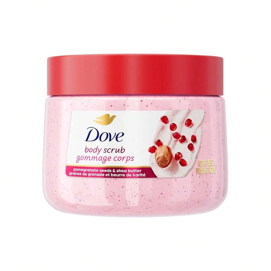 Dove Pomegranate & Shea Butter Body Scrub Exfoliates And Deeply Nourishes For Smooth, Radiant Skin 15 Oz - Lựu & Bơ hạt mỡ - Xem 1