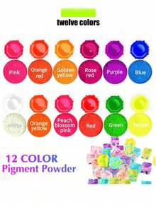 6 Colors Neon Fluorescent Resin Dye, Two Combination Colors Available, Suitable For Epoxy Resin, Candle Coloring, Neon Pigments, Ideal For DIY Crafts, Jewelry Making, Christmas Gift - Multicolor - View 3