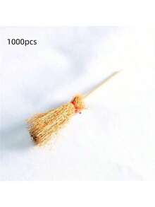 3/6/12件迷你女巫扫帚，扫帚柄，万圣节稻草工艺刷装饰巫师配件，万圣节服装角色扮演派对，迷你姜木扫帚，适合娃娃屋装饰，逼真扫帚，娃娃屋装饰，生日礼物，圣诞礼物，万圣节礼物，圣诞袜填充物，圣诞微缩场景装饰 - 彩色 - 查看 13