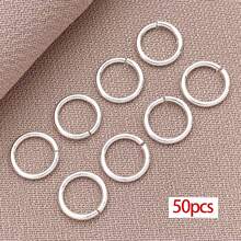 30/50pcs 5 Sizes 18K Gold Plated Open Jump Rings 4/5/6/8/10mm Flat Round Jump Rings Metal O Rings Split Round Ring For Jewelry Bracelet Earring Keychain - Multicolor - View 16