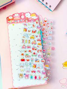 3D Diamond, Candy, Glass, Cartoon, Cute Pet, Children's Fresh Decorative, Transparent Stickers, Adhesive Stickers. Decorative Sticker Gifts. Home Room Decor, Party Decor, Birthday Gifts, Various Holiday Gifts, Fashionable And Versatile. - Multicolor - View 15