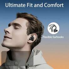 New Senyang NEW STYLE On-Ear Bluetooth Sports Headphones Fasion None-In-Ear Comfortable Headset Music Deep Bass Hanging Earbuds Video TWS HIFI Dolby ACC Stereo HD Calling Earphones For Android For Iphone Cellphone Gaming Couples Earpieces Smart Headphones - one-size - View 7